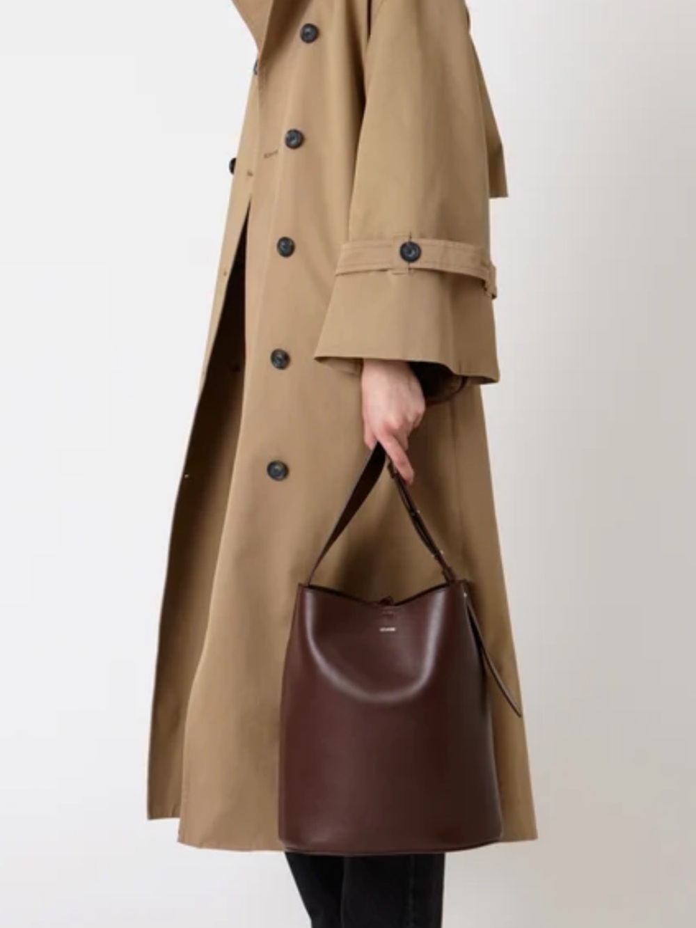 LIE STUDIO Norma Tote in Burgundy Leather - Picture 9 of 14